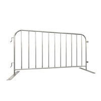 Barrera de Control de Multitudes de Acero Galvanizado por Inmersión en Caliente, Barricada de Seguridad Vial de Alta Resistencia, Reflectante de Grado Ingeniería