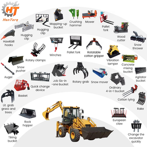 HANTORQ Produsen China Traktor Backhoe Loader Mini <span class=keywords><strong>4WD</strong></span> Tugas Berat Multifungsi Serbaguna Kompak Langsung Dari Pabrik - Product Image 6
