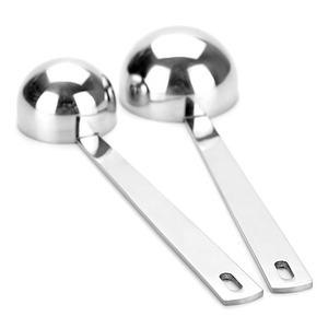 2 uds. Premium 304 Acero inoxidable mango largo multifunción <span class=keywords><strong>1</strong></span> <span class=keywords><strong>cucharada</strong></span> (15ml) 2 cucharadas (30ml) cuchara medidora juego de cucharas de café - Product Image 6