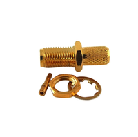 Cable de Antena LMR240, Cable Eléctrico Impermeable RF Coaxial, Conector Hembra SMA RF Coaxial para Montaje en Panel
