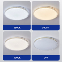 Plafonnier LED moderne en fer pour intérieur, montage en surface, 80W, 3000K, 4000K, 6500K, pour la décoration de la maison