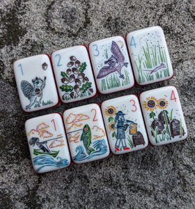 Juego de Mahjong Americano 2026, Oferta Especial, Acrílico Grabado, Color Naranja, Juego de Mesa de Casino - Product Image 1
