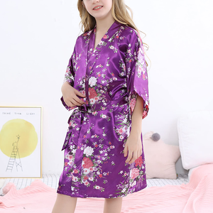 <span class=keywords><strong>Batas</strong></span> <span class=keywords><strong>de</strong></span> Satén <span class=keywords><strong>de</strong></span> Verano para <span class=keywords><strong>Niñas</strong></span>, Estampado Floral Personalizado, Ropa <span class=keywords><strong>de</strong></span> Dormir Suave, Ropa <span class=keywords><strong>de</strong></span> Casa Informal, Camisón, Vestido <span class=keywords><strong>de</strong></span> Fiesta, Regalo para <span class=keywords><strong>Niñas</strong></span> - Product Image 5