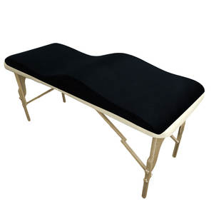 Customizzare il lettino da massaggio toppers beauty spa copriletto con onde curvo in velluto pieghevole memory foam materassi pieghevoli - Product Image 2