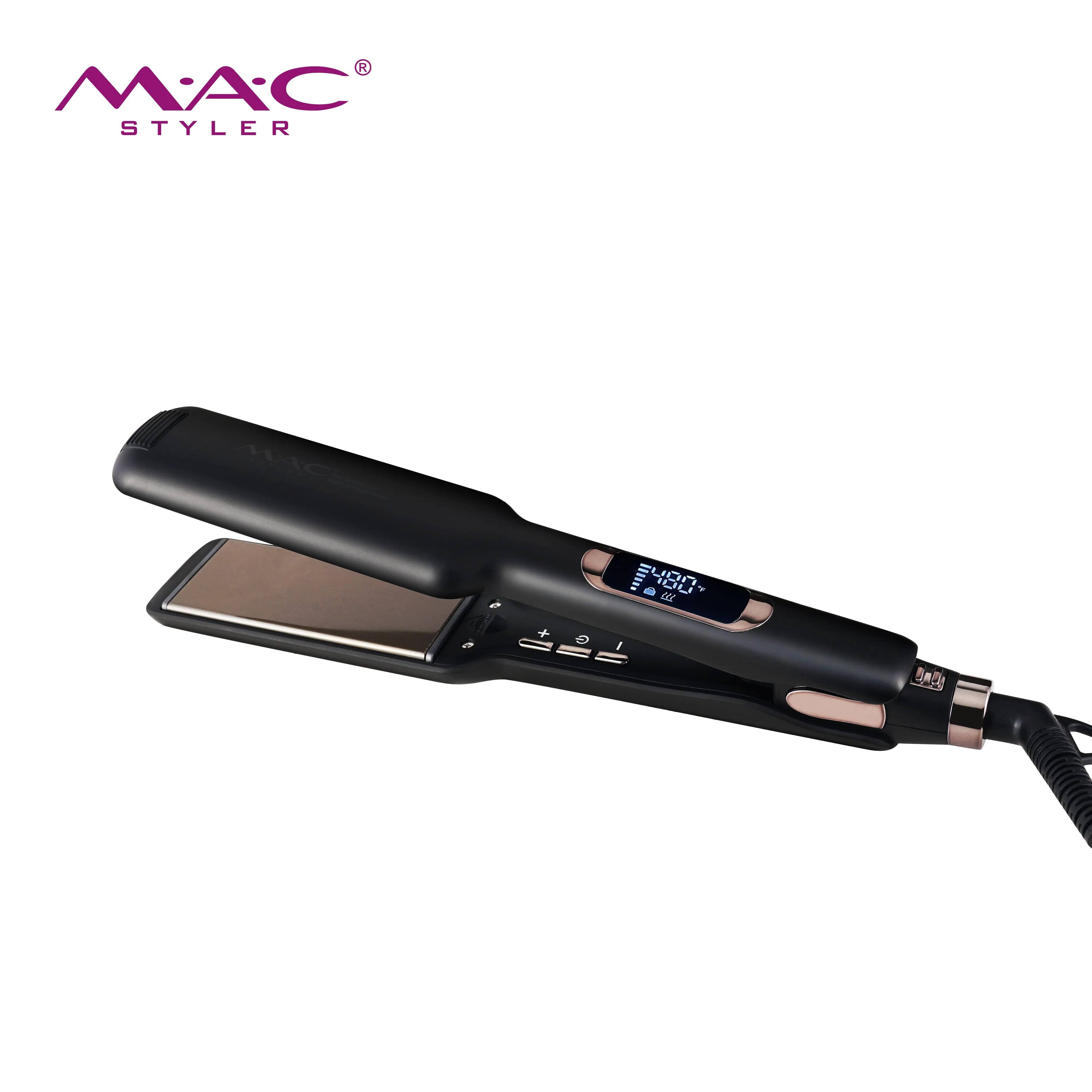MAC Styler riscaldamento rapido 480F ferro piatto largo titanio Planchas De Cabello professionale Pro piastra per capelli cheratina