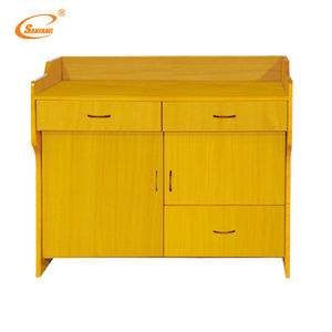 Produits les mieux classés, pupitre double pour enseignant, bureau d'école, bois moderne, durable, écologique, déjà assemblé, en vente - Product Image 2