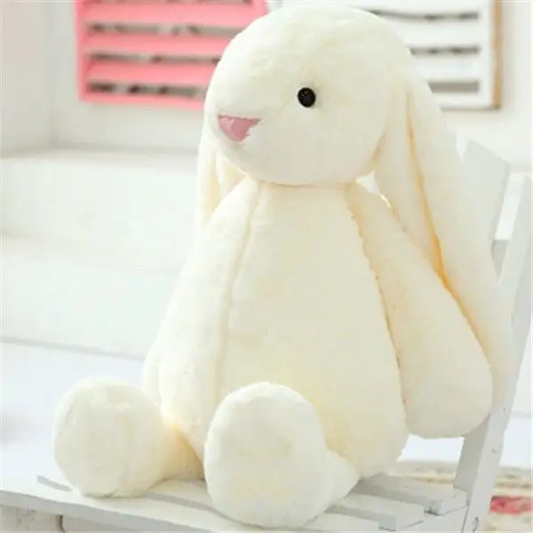 Lapin en peluche de pâques, 30cm, fleur, longue oreille, couleur, peluche douce, Animal, jouet