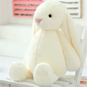 Conejo de peluche de 30cm, conejo de Pascua de peluche de orejas largas de Color suave