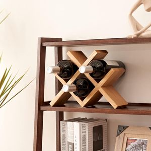 Casier à <span class=keywords><strong>vin</strong></span> en <span class=keywords><strong>bois</strong></span> de chêne Pays autoportant Casier à <span class=keywords><strong>vin</strong></span> pour cabines de table et vitrines sans assemblage - Product Image 5