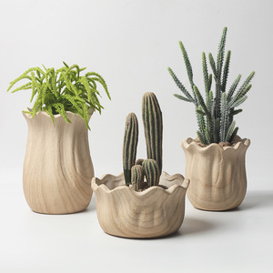 Vaso Alto in Ceramica Stile Nordico, Traspirante e Resistente alla Corrosione, <span class=keywords><strong>per</strong></span> Piante Verdi da Interno, Cactus e Orchidee, con Fori di Drenaggio - Product Image 2