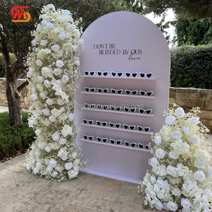 SMOOTH Hot Sales <b>Champagne</b> Wall White PVC backdrop Stage Decoration Wall For Party Event Reception Entrance decoration - Product Image 3