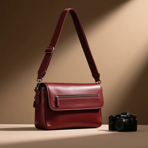 निर्माता ओडी डीस्लर/स्लर/मिररलेस फोटोग्राफी बैग कस्टम वेगन चमड़े एडजस्टेबल कंधे स्ट्रैप कैमरा मैसेंजर बैग - Product Image 6