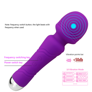 Purple Handheld Massager 10 frequency vibration Body <b>Massage</b> <b>Tool</b> - Product Image 3