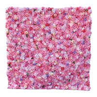 Toile de fond en soie florale rose Super Star, fleurs artificielles, panneau mural pour la maison, boutique, fête de mariage, vacances