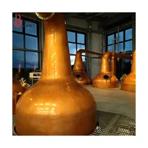 Customized Red Copper Moonshine Distillation Equipment Plant Alcohol Still Distillery