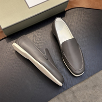 Mocassins de luxe en cuir véritable pour hommes, style Old Money, chaussures décontractées à enfiler
