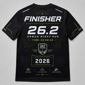 Camiseta Reflectante Personalizada Inspirada en Tokio para Correr de Noche, Uniforme de Equipo de Maratón Urbano de Alta Visibilidad - Product Image 3