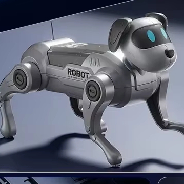 Hot Sale 2.4GHz RC Robot Electric DIY Assembled Plastic Mechanical Dog Children's Educational Pet Remote Control Walking
