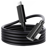 Câble de données USB-C à angle droit E-Mark de 5 mètres avec gaine en PVC, 5 Gbit/s, charge rapide 3A pour ordinateur et appareil photo
