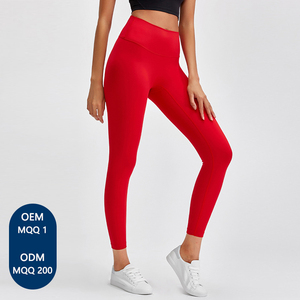 กางเกงโยคะเปลือยสูง9จุดของผู้หญิง D-D19108-1ชุดออกกำลังกายฟิตเนสยืดหยุ่นสีพื้นปราศจากความอับอายสำหรับฤดูร้อน - Product Image 4