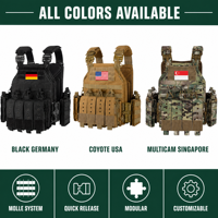 Pochette d'accessoires à dégagement rapide pour gilet tactique, porte-plaques détachable en nylon multicolore, équipement extérieur pour hommes toutes saisons