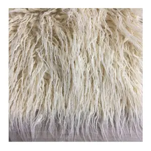 Cubierta de tela para silla de vestir, pelo largo rizado Mongol de cordero, 100% A - Product Image 1