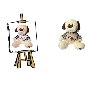 귀여운 맞춤형 애완 동물 개 인형 만화 퍼그 불독 치와와 봉제 장난감 시뮬레이션 개 인형 도매