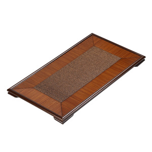 Handmade bamboo woven <b>tea</b> <b>tray</b>, natural bamboo <b>tea</b> <b>tray</b>, <b>tea</b> ceremony accessory, retro <b>tea</b> art ornament, bamboo <b>tray</b>, bamboo - Product Image 4