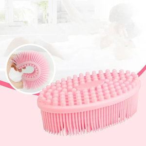 Cepillo de limpieza de silicona suave para rostro y cuerpo, cepillo exfoliante para la piel, masajeador con puntas que mejoran la celulitis, accesorios para el baño. - Product Image 3