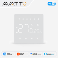 Nouveau thermostat intelligent WT480 2026 avec double écran OLED, compatible Zigbee et Wi-Fi, fonctionne avec Home Assistant, Alexa, Google