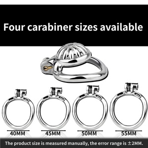 Dispositivo de castidad súper mini para hombre, jaula de castidad de acero inoxidable, anillo para pene, candado de castidad, juguetes sexuales fetichistas para hombres, BDSM, Sissy - Product Image 4