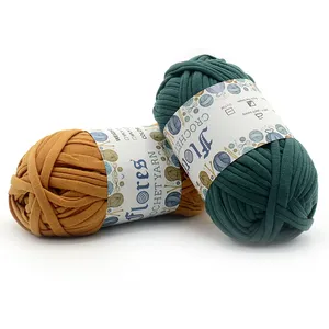 100G T-Shirt Yarn Cotton Crochet Spaghetti Cotton T-Shirt Yarn Crochet For Diy Handbag