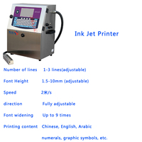 Industriële hogesnelheids CIJ inkjetprinter met motor & tandwiel voor het printen van verpakkingsdata/batchnummer/QR-code op flessen, blikken en kartons