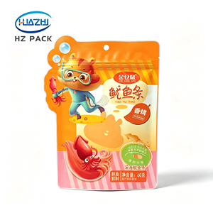 Pochette mignonne de forme spéciale, sachet à trois soudures latérales pour l'emballage alimentaire, emballage de snacks, emballage de calamar déchiqueté, emballage de <span class=keywords><strong>filet</strong></span> de cabillaud, sac Doypack - Product Image 1