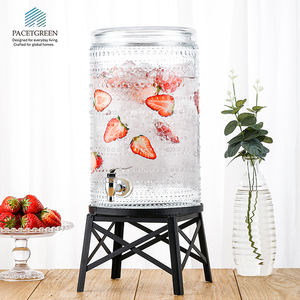 Atacado Grande Vidro Bebidas <span class=keywords><strong>Dispenser</strong></span> Spigot Stand <span class=keywords><strong>Lemonade</strong></span> Juice Storage Drink <span class=keywords><strong>Dispenser</strong></span> para Party Wedding - Product Image 4