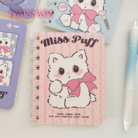 Vente en gros de carnet à spirales avec chat mignon pour garçons et filles carnet de notes de dessin animé carnet de notes papier A7 pour enfants carnet de cadeau d'art 3304