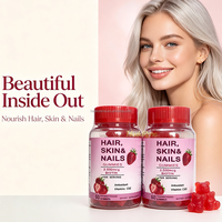 Complément Alimentaire en Gros OEM à Marque Blanche c 2500mcg Biotine avec Vitamines C et E Saveur Fraise