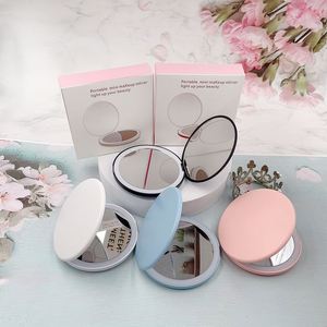 Usb <b>Rechargeable</b> Portable Travel Handheld Pocket Foldable <b>Led</b> Light Fold Portable Travel <b>Led</b> Make up Compact <b>Mirror</b> - Product Image 6