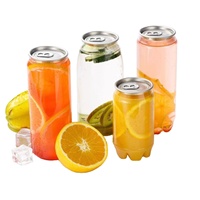 16oz acrylique clair en plastique peut en forme de soda tasse d'eau avec couvercle en aluminium en gros pour la crème bière Champagne Tequila boissons