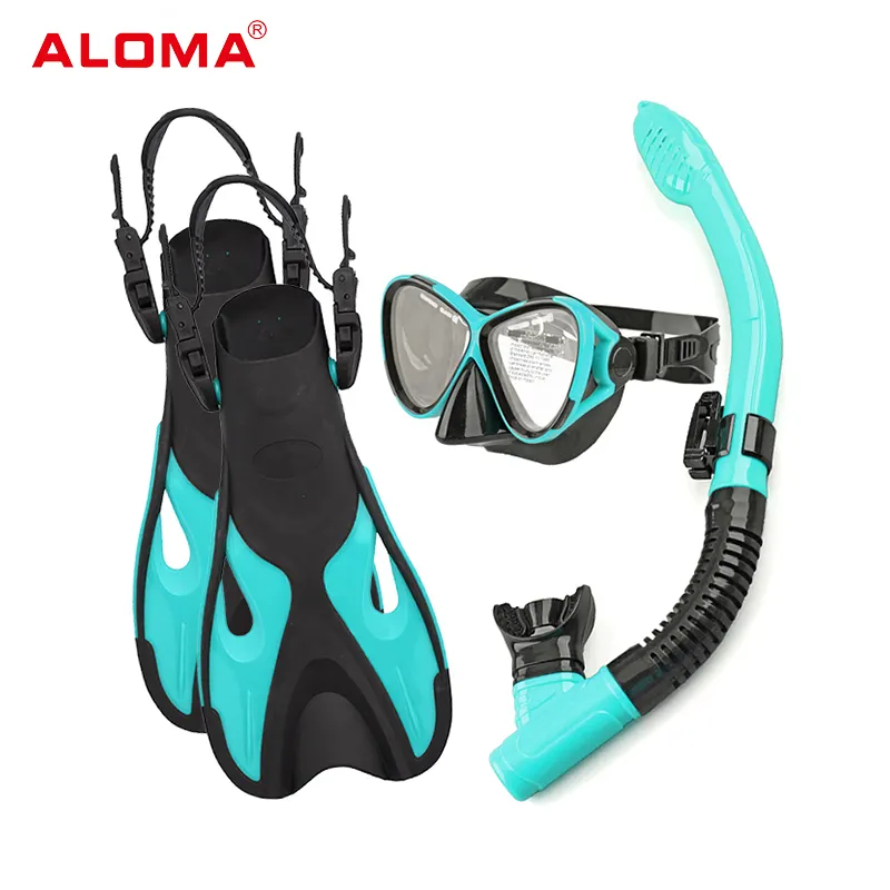 Aloma Schnorchel set Tauch brille Schnorchel ausrüstung Flossen Tauch ausrüstung Set mit Tasche für Erwachsene
