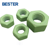 Écrou hexagonal lourd en acier allié, oxyde noir, zingué, revêtement Xylon, revêtement PTFE, ASTM-A194 Grade 2H 2HM 7 7M 8 8M pour goujons B7