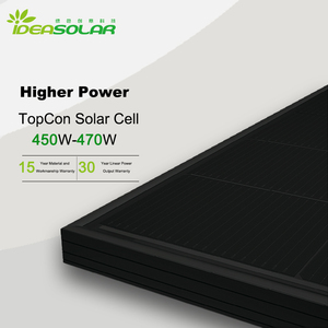 แผงโซลาร์เซลล์สีดำทั้งหมด ประสิทธิภาพสูง 450W-470W น้ำหนักเบาและแข็งแรง สำหรับระเบียง PV สีดำทั้งหมด - Product Image 4