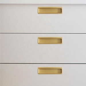 Einfacher Schubladen griff des Herstellers Schrank türgriff Zink Moderner minimalisti scher quadratischer versteckter langer Griff - Product Image 2