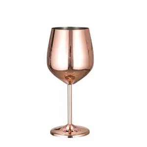 304 stainless steel rose gold champagne glass cocktail glass metal wine glass
