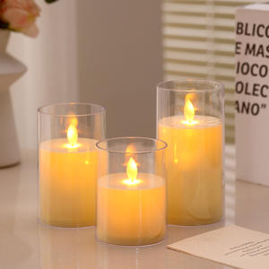 Wholesale Flameless LED with String Battery Operated Flickering <b>Pillar</b> <b>Candle</b> Light Remote and Timer Home Decor - Product Image 6