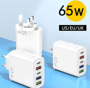 65W EU US UK Plug Pd 20W QC 3.0 Wall Fast Charger Adapter usb-c Pour <span class=keywords><strong>iPhone</strong></span> 15 <span class=keywords><strong>14</strong></span> 13 pro max ipad Type-c Quick home charger Block - Product Image 3