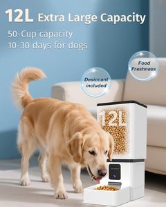 12L 50 Cups Large Breed Automatic <strong>Cat</strong> <strong>Feeder</strong> 5G WiFi 1080P Camera Night Vision Smart Dog Food Dispenser by Yakry - Product Image 6