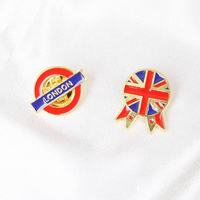 En gros : Épingles en métal de style londonien, badges de revers au design tendance, épingles en émail fabriquées pour les fans, épingles personnalisées avec drapeau national, cadeaux souvenirs