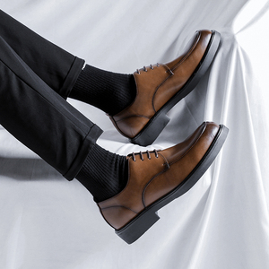 2025 <strong>Men</strong> <strong>Black</strong> Leather Business Office <strong>Shoes</strong> Fashion Style Breathable Dress Size 46 for <strong>Men</strong> <strong>Shoes</strong> - Product Image 5