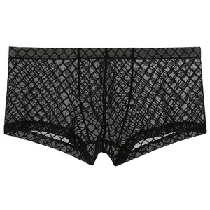 Slip da <span class=keywords><strong>Uomo</strong></span> in Rete Morbida e Traspirante, <span class=keywords><strong>Intimo</strong></span> Maschile <span class=keywords><strong>Sexy</strong></span> dal Design Accattivante, Boxer Trasparenti - Product Image 5